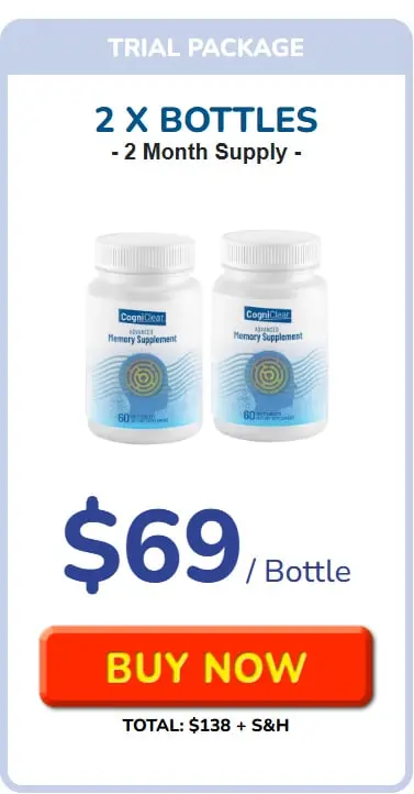 Cogniclear 2 Bottle Price